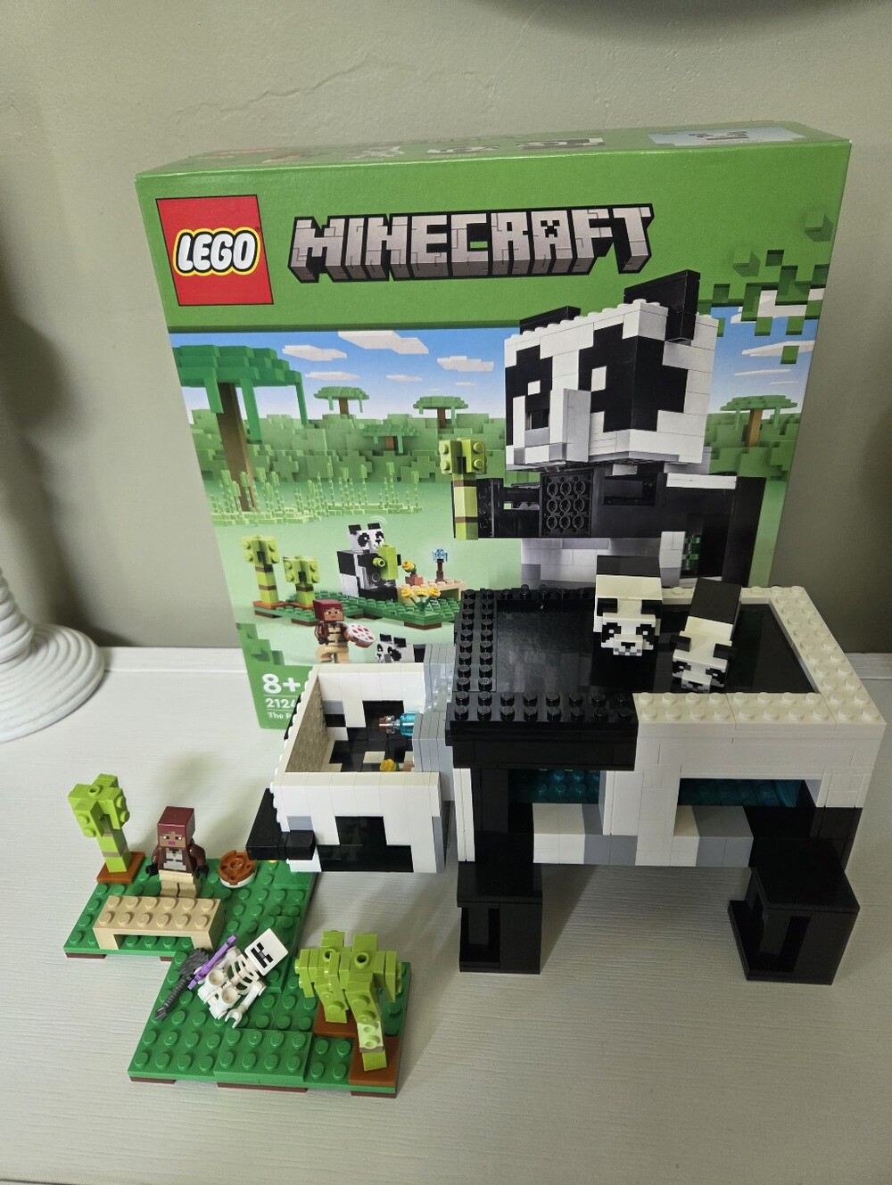LEGO Minecraft The Panda Haven (21245) building set.